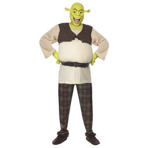 Shrek Mens Costume Set / Cream/Brown